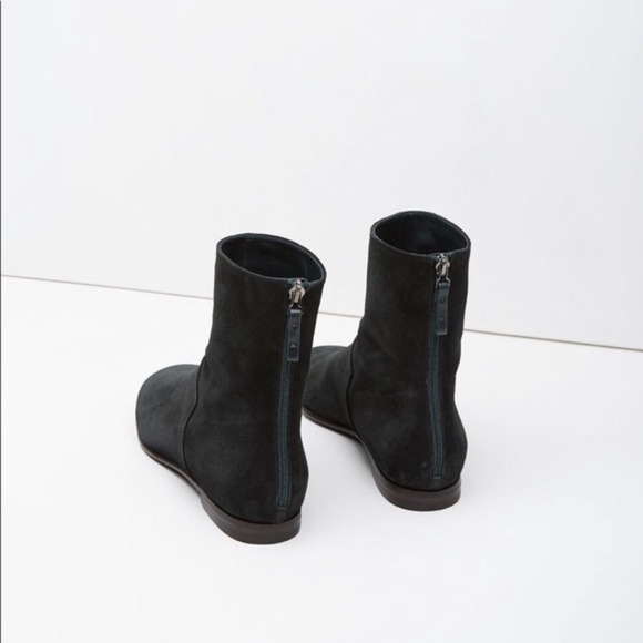 CARRITZ Suede Back Zip Ankle Boots in Yellow - Picture 10 of 11